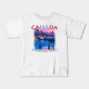 Canada - Moraine Lake at sunset Kids T-Shirt